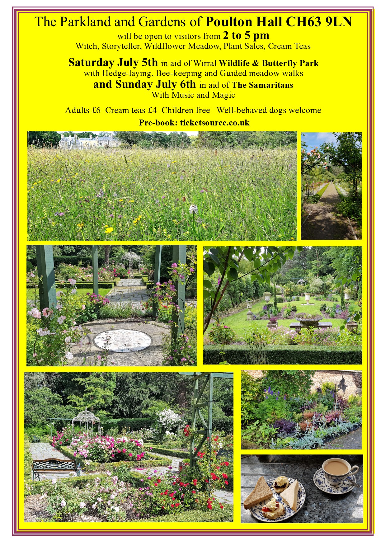 2025 Garden Opening Dates, , May 24th & 25th, July 5th & 6th, November 28th, 29th and 30th